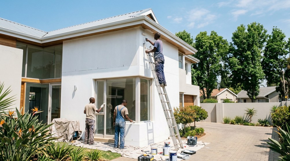 Professional painters working in Big Bay, Cape Town Winelands