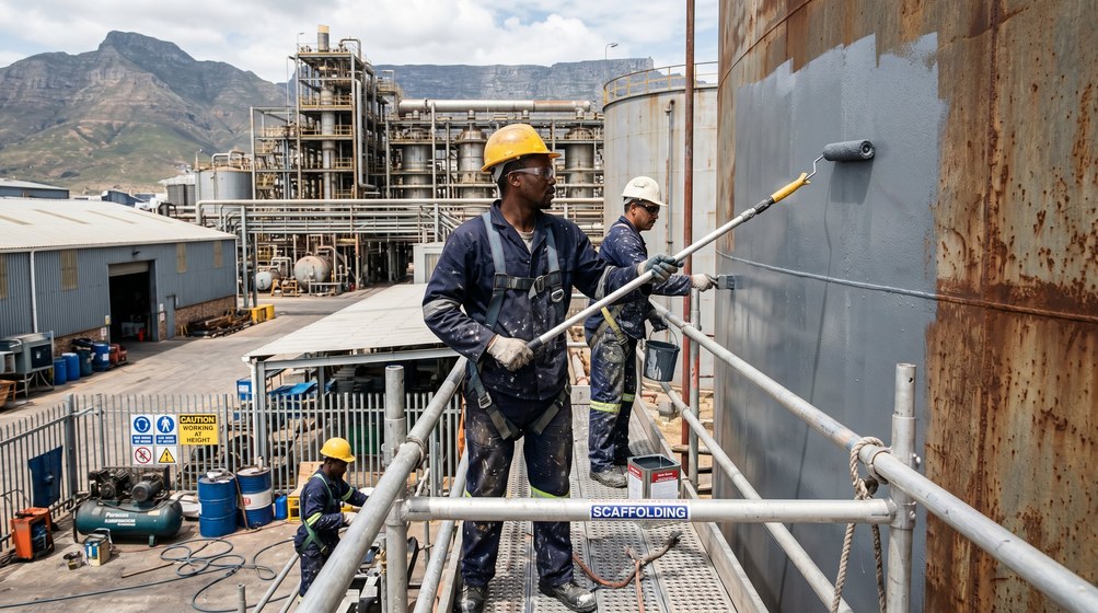 Professional factory painting contractors in Stellenbosch - industrial coating specialists